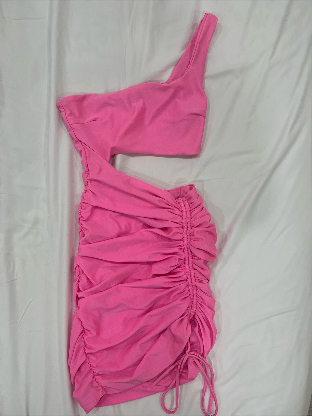 Revolve Tiger Mist One-Shoulder Ruched Mini Dress